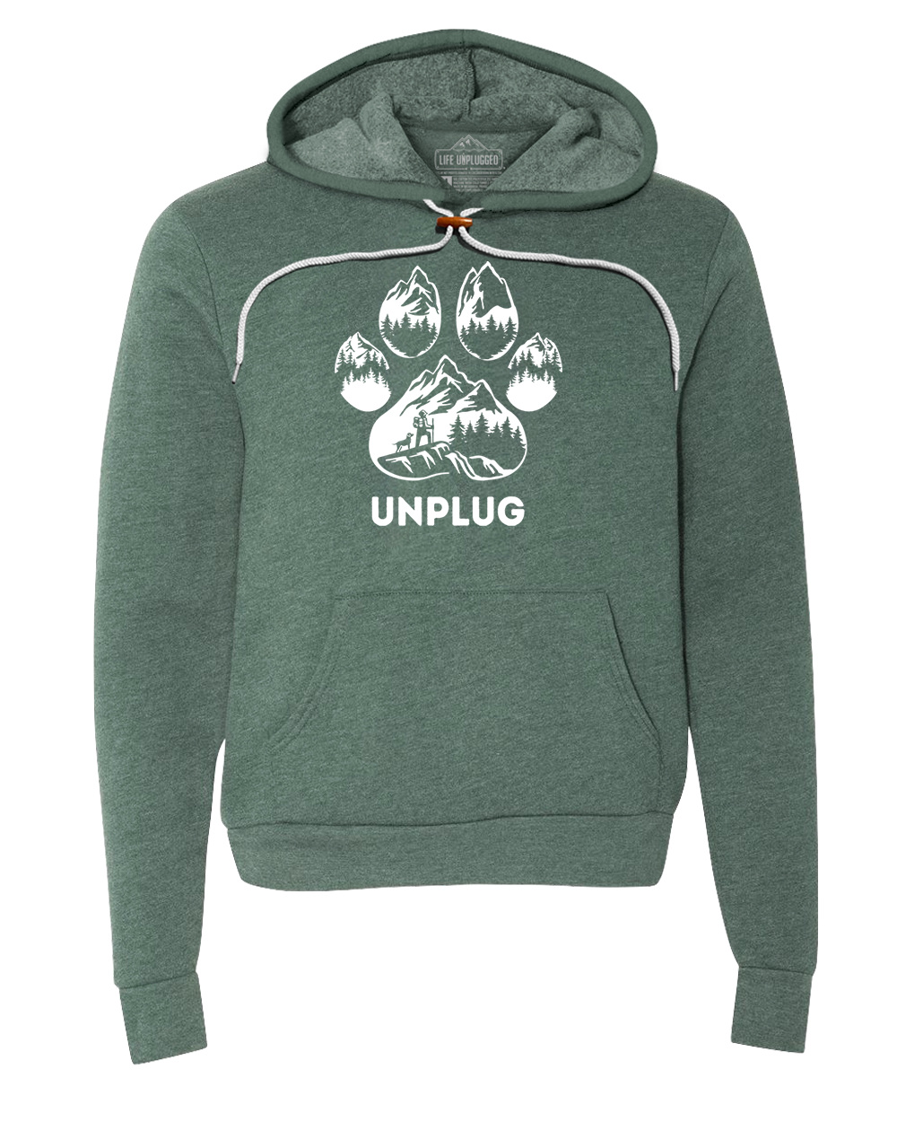 LIMITED DROP! Paw Print Mountain Scene Super Soft Hoodie