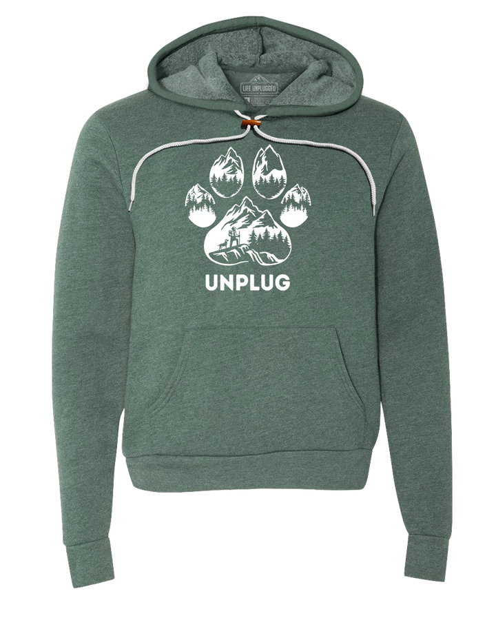 LIMITED DROP! Paw Print Mountain Scene Super Soft Hoodie