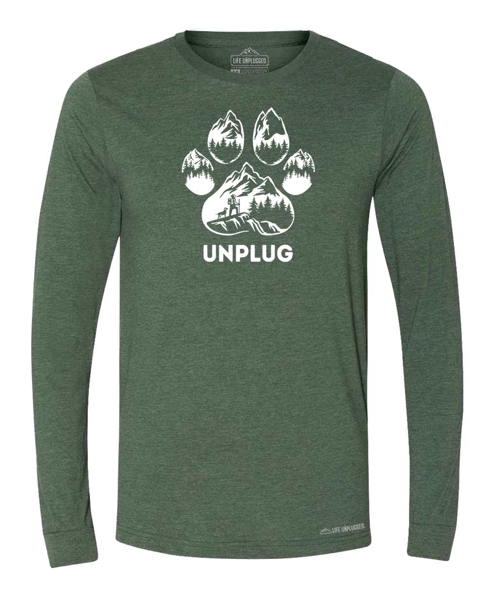 LIMITED DROP! Paw Print Mountain Scene Long Sleeve T-Shirt