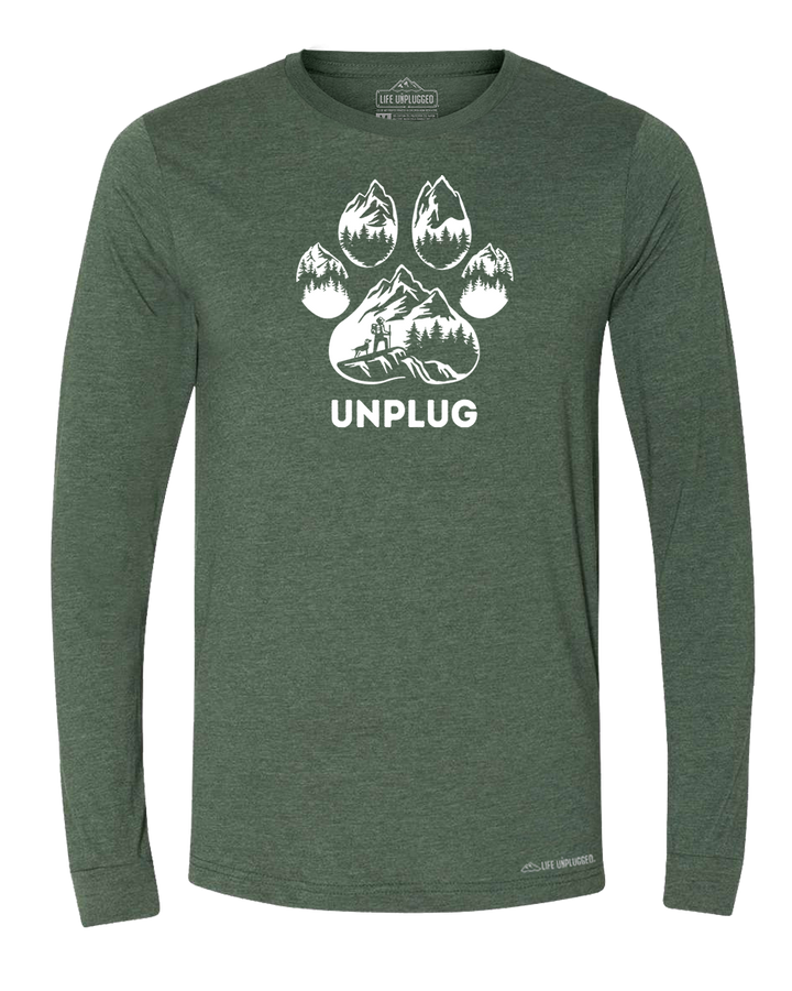 LIMITED DROP! Paw Print Mountain Scene Long Sleeve T-Shirt