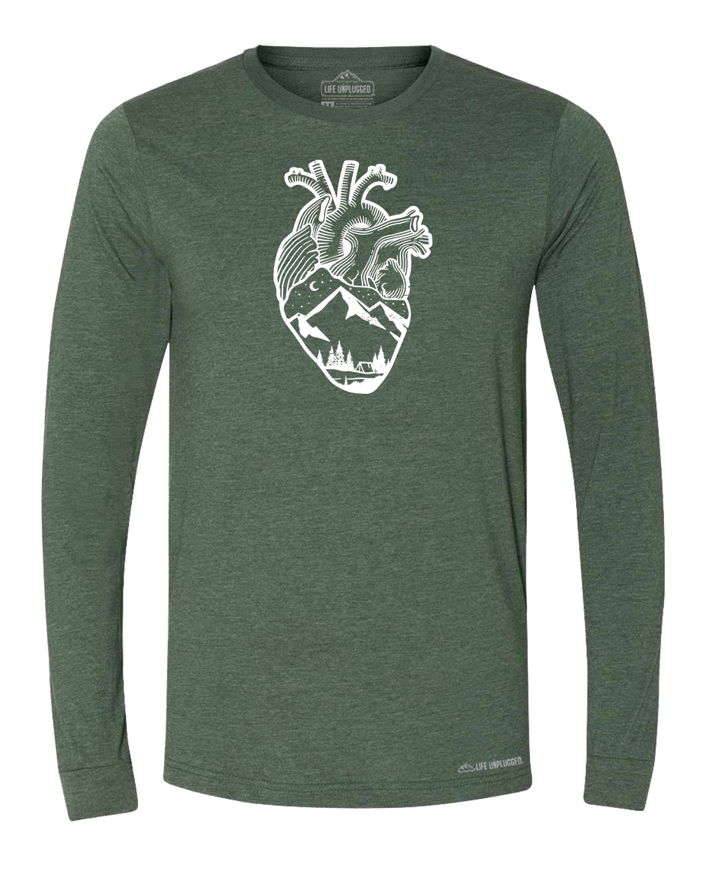 Anatomical Heart (Full Chest) Long Sleeve T-Shirt