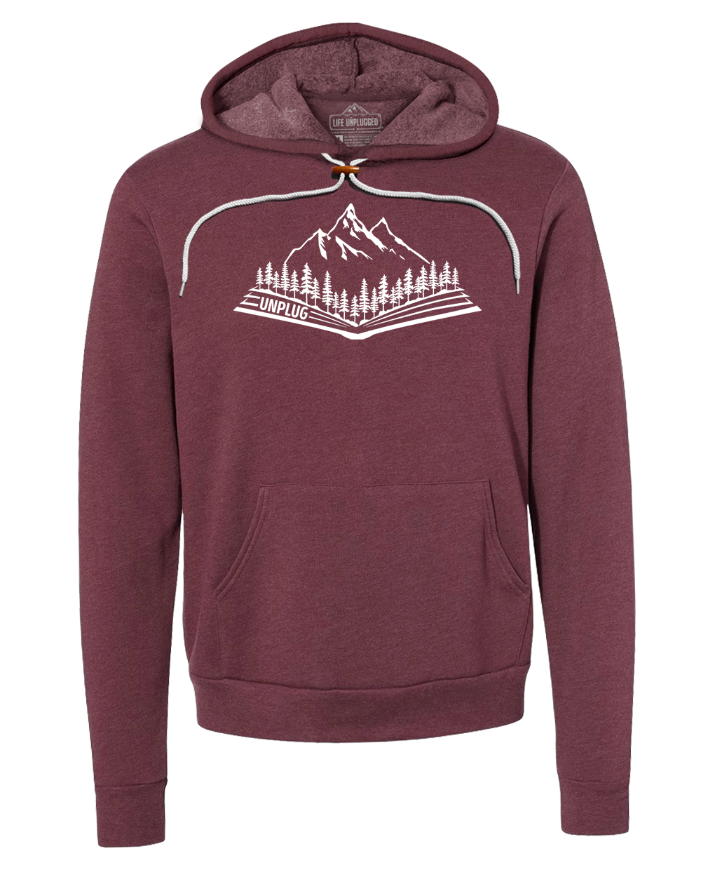 Open Book Mountain Scene Super Soft Hoodie