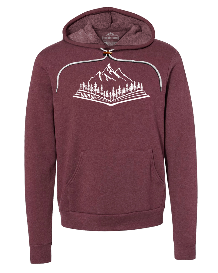 Open Book Mountain Scene Super Soft Hoodie