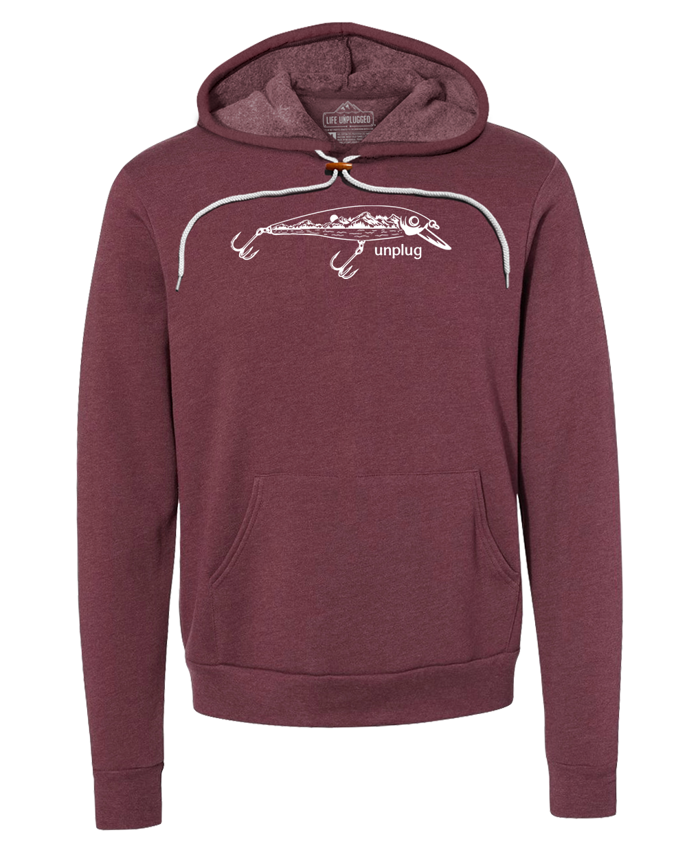 Fishing Lure Mountain Scene Super Soft Hoodie