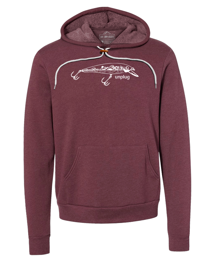 Fishing Lure Mountain Scene Super Soft Hoodie