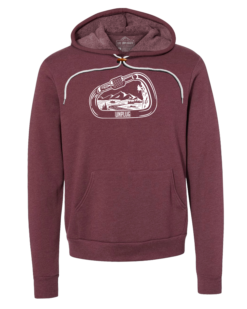 Rock Climbing Mountain Scene Super Soft Hoodie