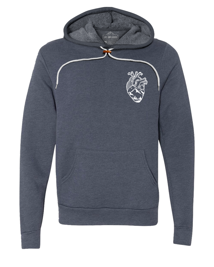 Anatomical Heart (Left Chest) Premium Super Soft Hooded Sweatshirt