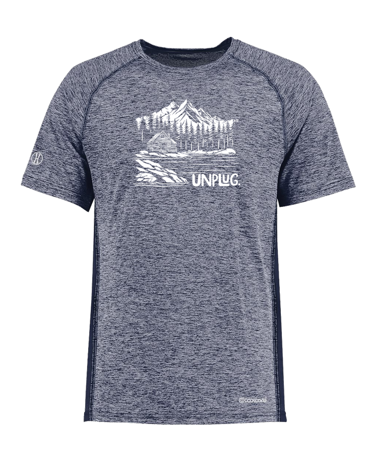CABIN IN THE WOODS Poly/Elastane High Performance T-Shirt with UPF 50+