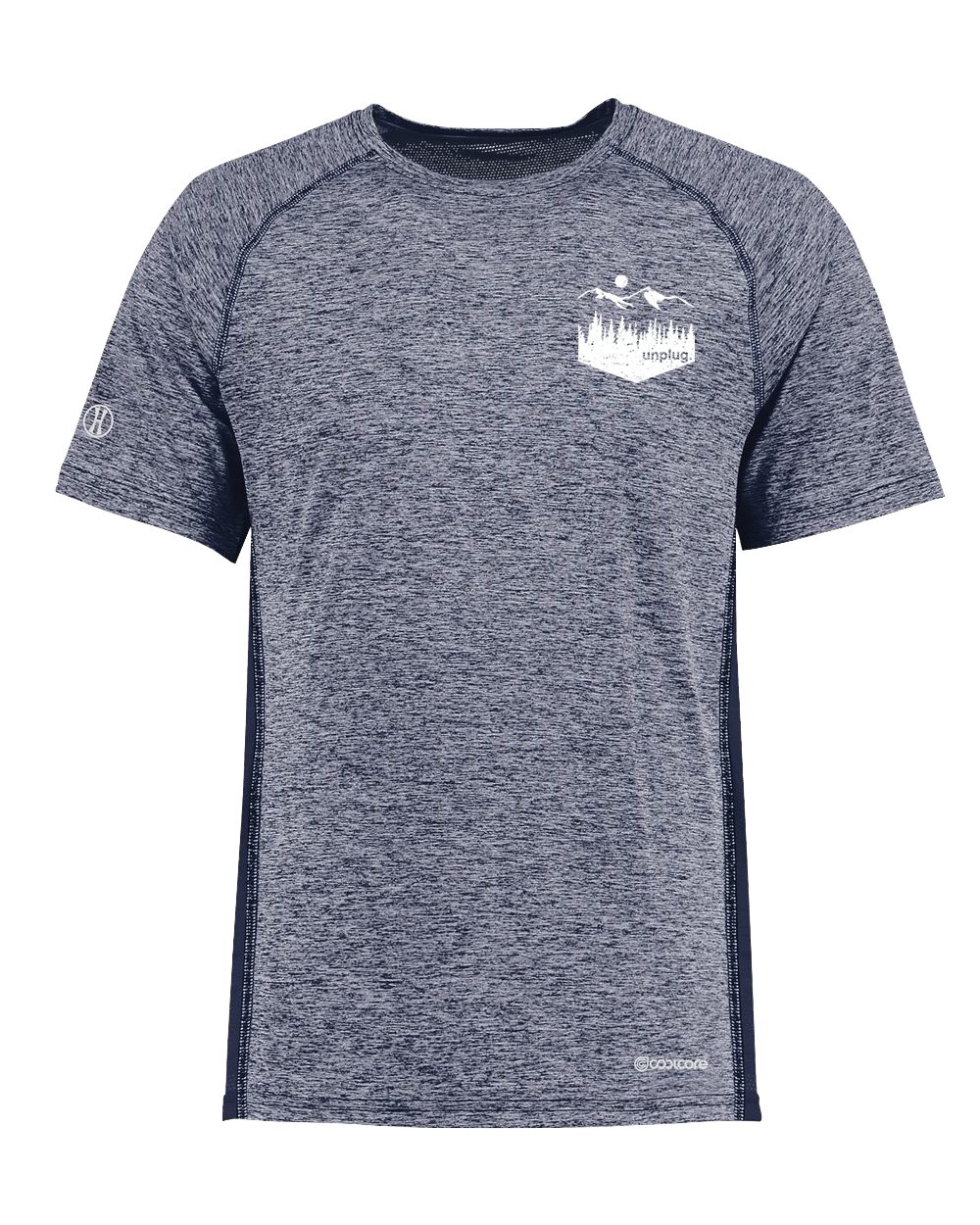 UNPLUG MOUNTAIN LEFT CHEST POCKET Poly/Elastane High Performance T-Shirt with UPF 50+