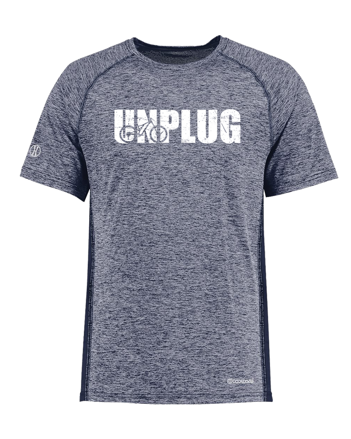 UNPLUG MOUNTAIN BIKE SILHOUETTE Poly/Elastane High Performance T-Shirt with UPF 50+