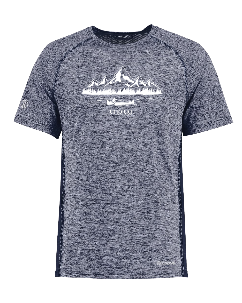 CANOEING IN THE MOUNTAINS Poly/Elastane High Performance T-Shirt with UPF 50+