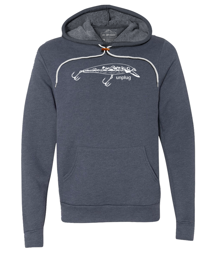 Fishing Lure Mountain Scene Super Soft Hoodie