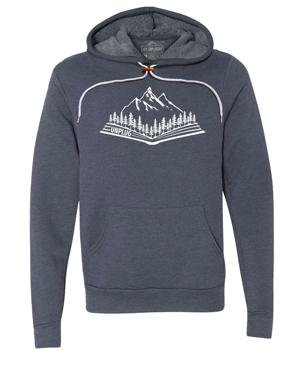 Open Book Mountain Scene Super Soft Hoodie