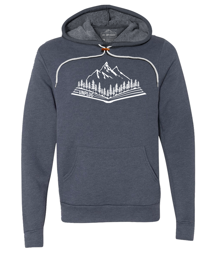 Open Book Mountain Scene Super Soft Hoodie