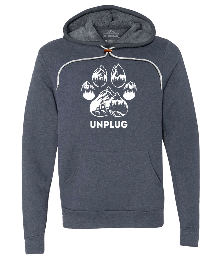 LIMITED DROP! Paw Print Mountain Scene Super Soft Hoodie