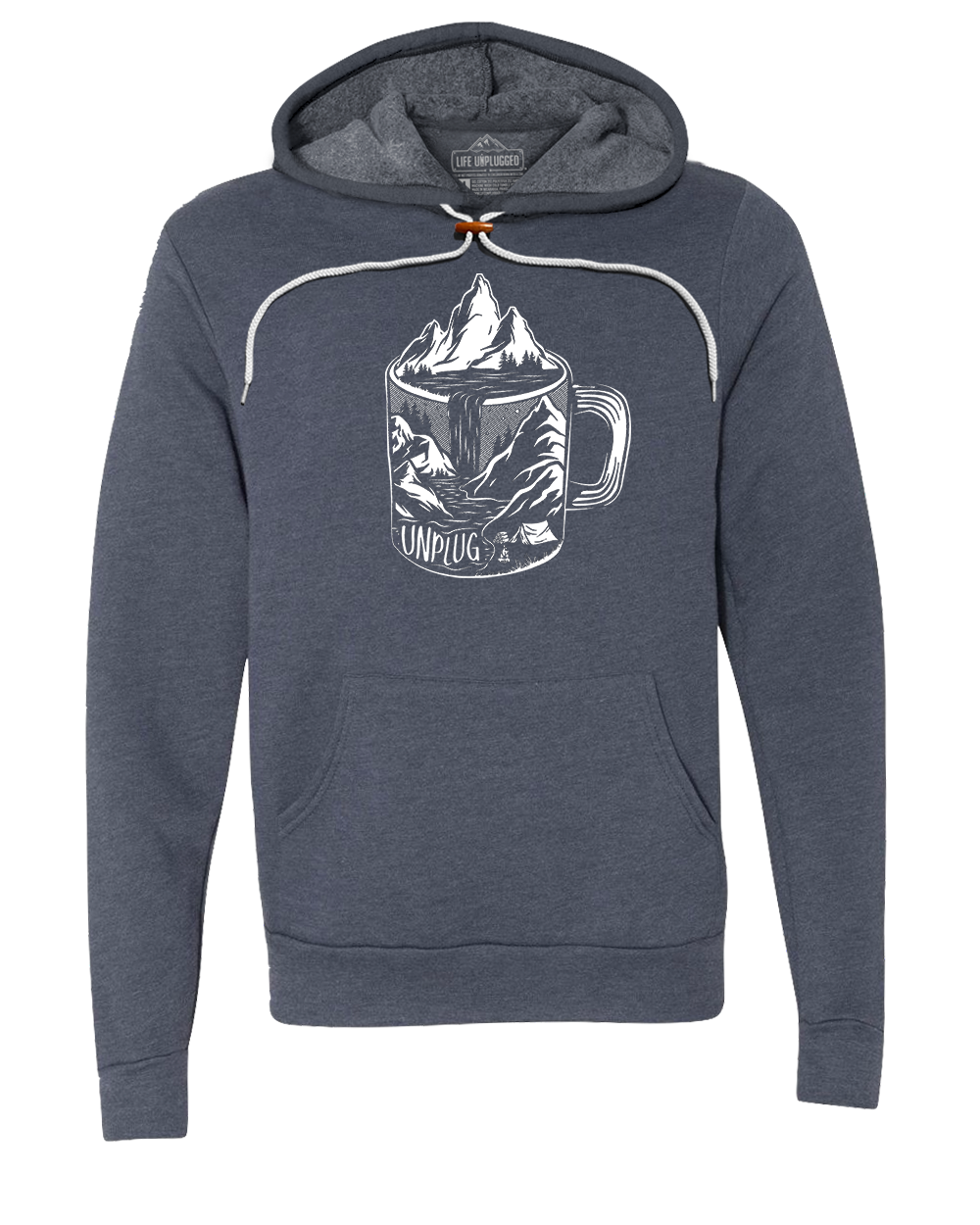 Coffee Mountain Scene Premium Super Soft Hooded Sweatshirt