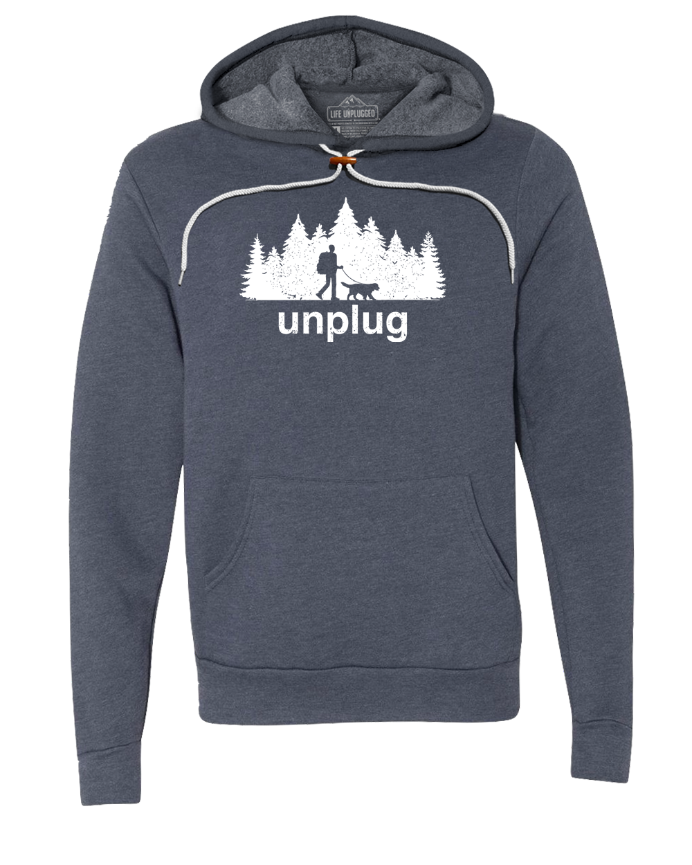 Dog Walks in the Woods Premium Super Soft Hooded Sweatshirt - Life Unplugged