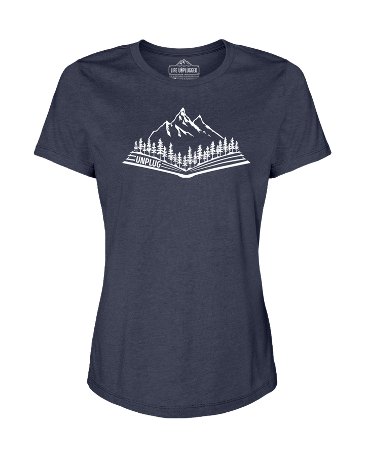 Open Book Mountain Scene Women's T-Shirt