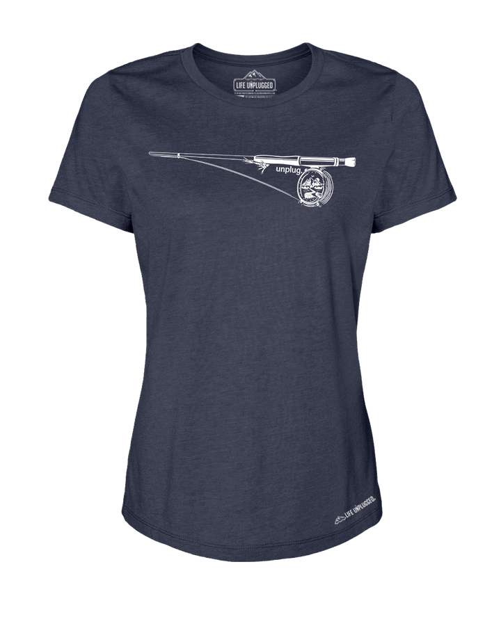 Fly Fishing Mountain Scene Women's T-Shirt