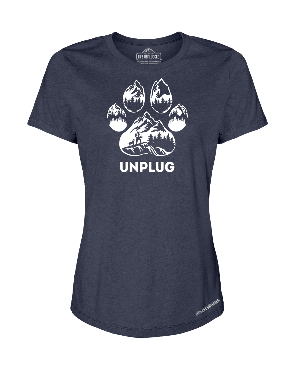 LIMITED DROP! Paw Print Mountain Scene Women's T-Shirt