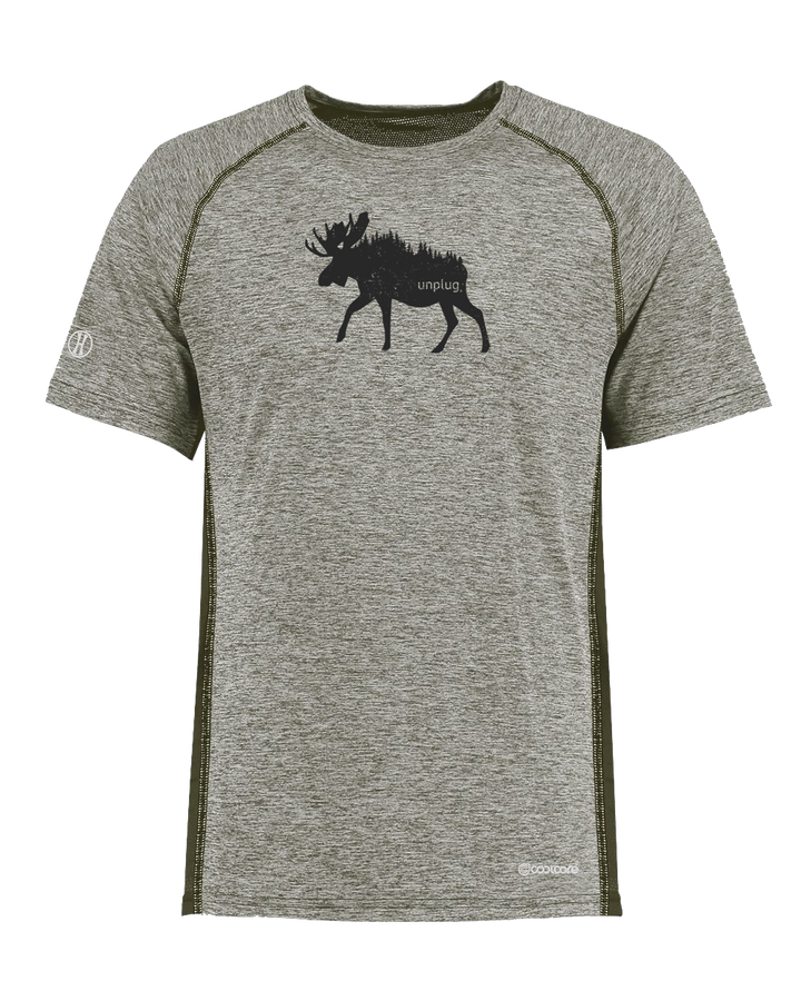 MOOSE IN THE TREES Poly/Elastane High Performance T-Shirt with UPF 50+