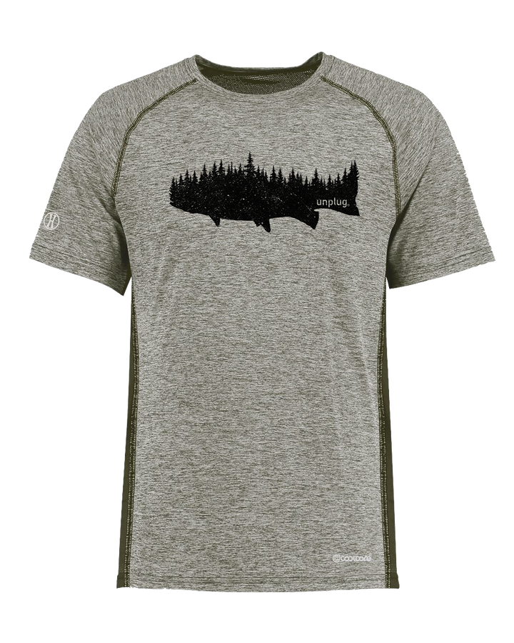 TROUT IN THE TREES Poly/Elastane High Performance T-Shirt with UPF 50+