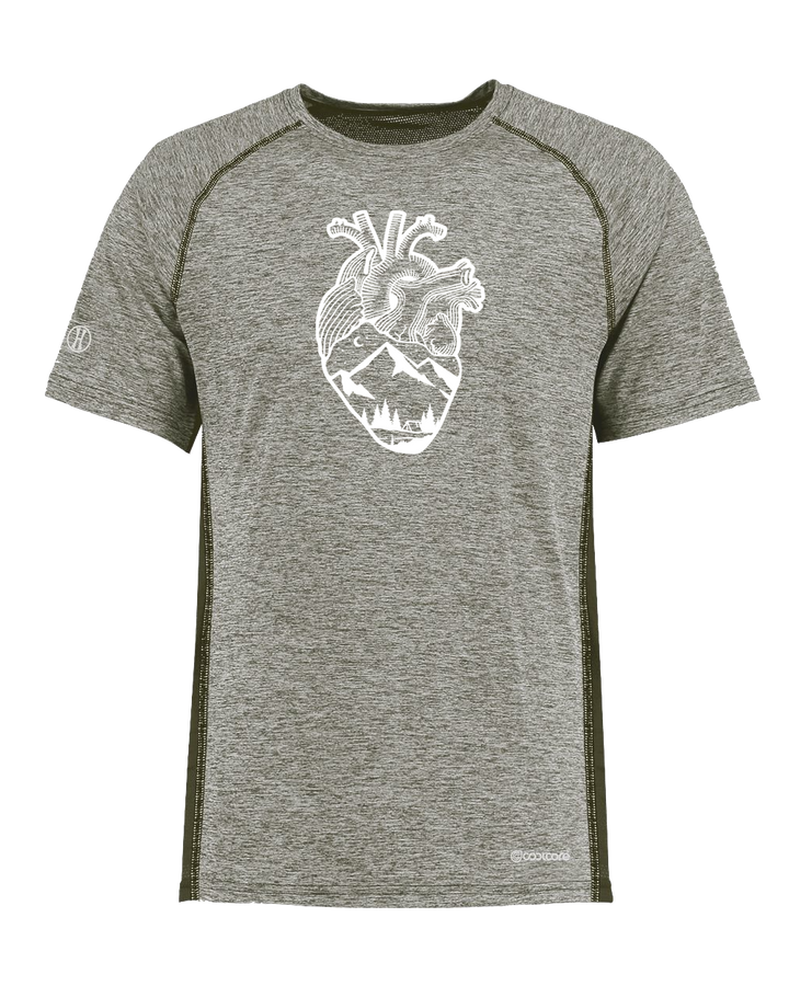 ANATOMICAL HEART (FULL CHEST) Poly/Elastane High Performance T-Shirt with UPF 50+