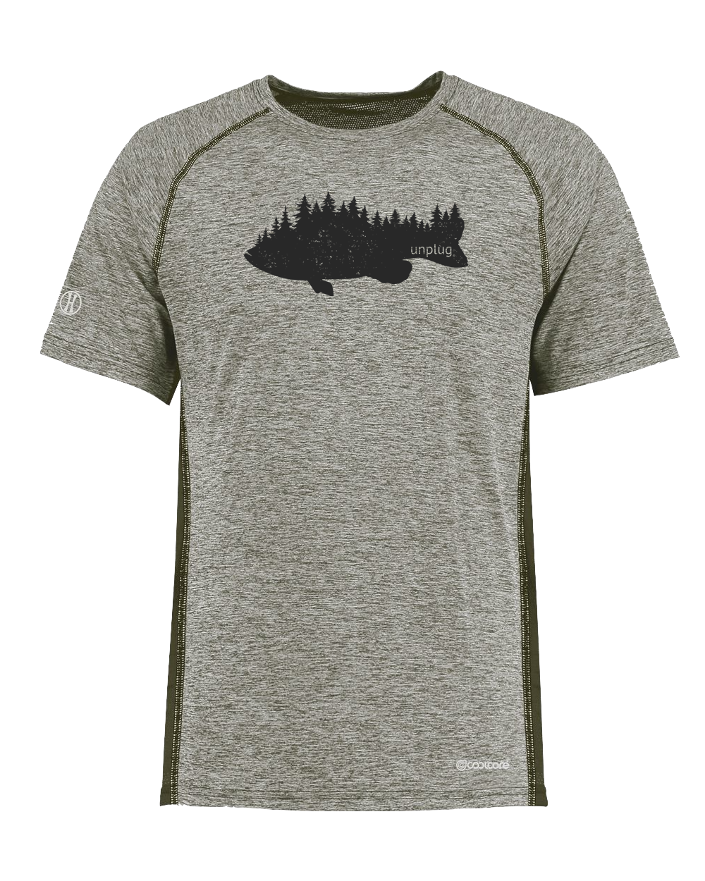 BASS IN THE TREES Poly/Elastane High Performance T-Shirt with UPF 50+