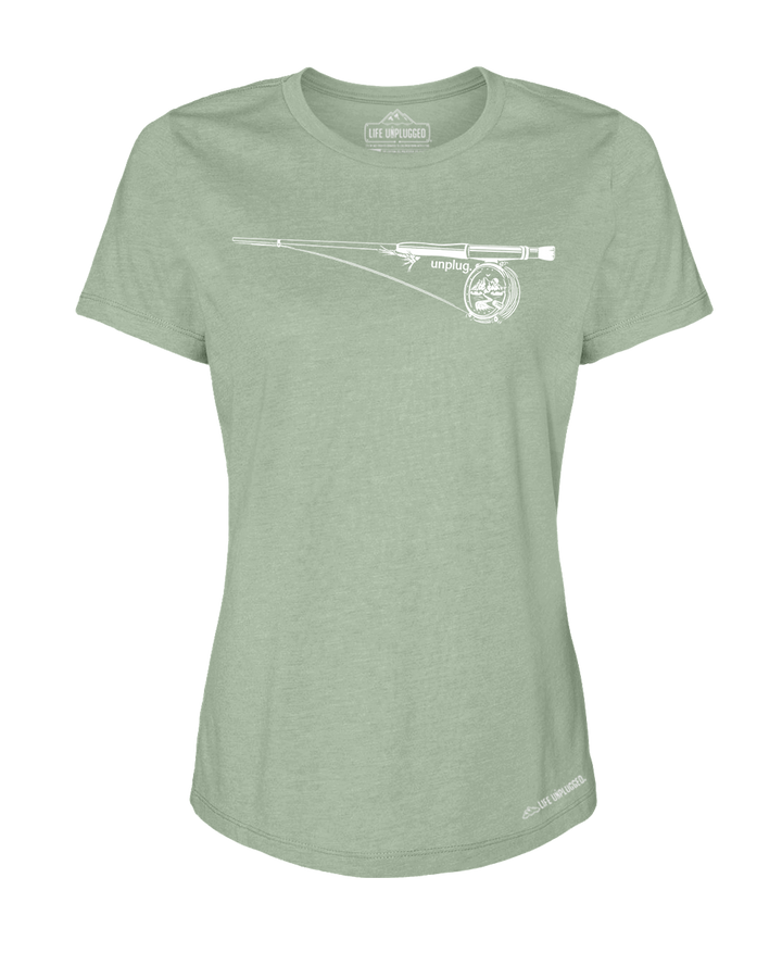 Fly Fishing Mountain Scene Women's T-Shirt