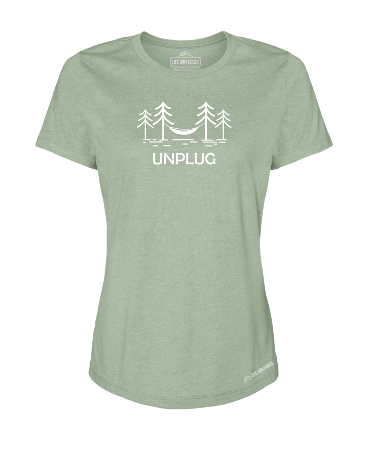 Hammocking Premium Women's Relaxed Fit Polyblend T-Shirt - Life Unplugged