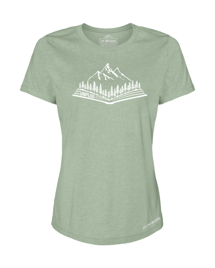 Open Book Mountain Scene Women's T-Shirt