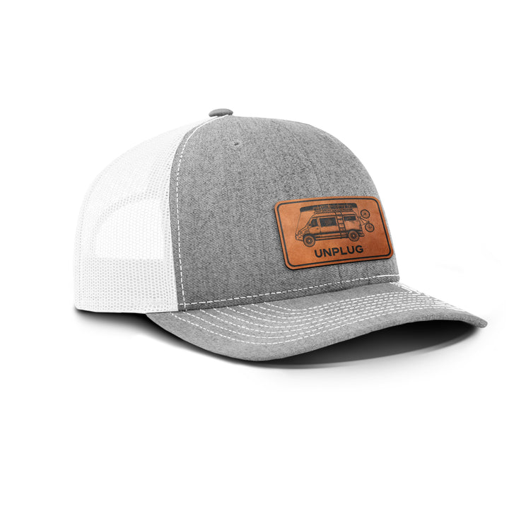 Van Life Snapback Leather Patch Hat