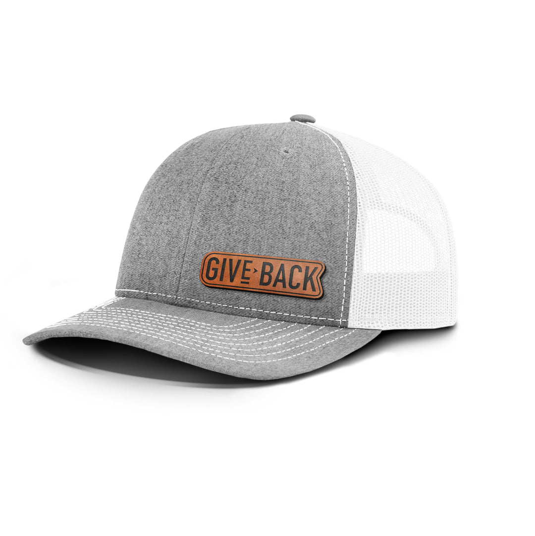 Give Back Snapback Leather Patch Hat