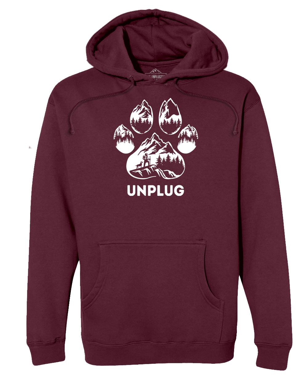 LIMITED DROP! Paw Print Mountain Scene Heavyweight Hoodie