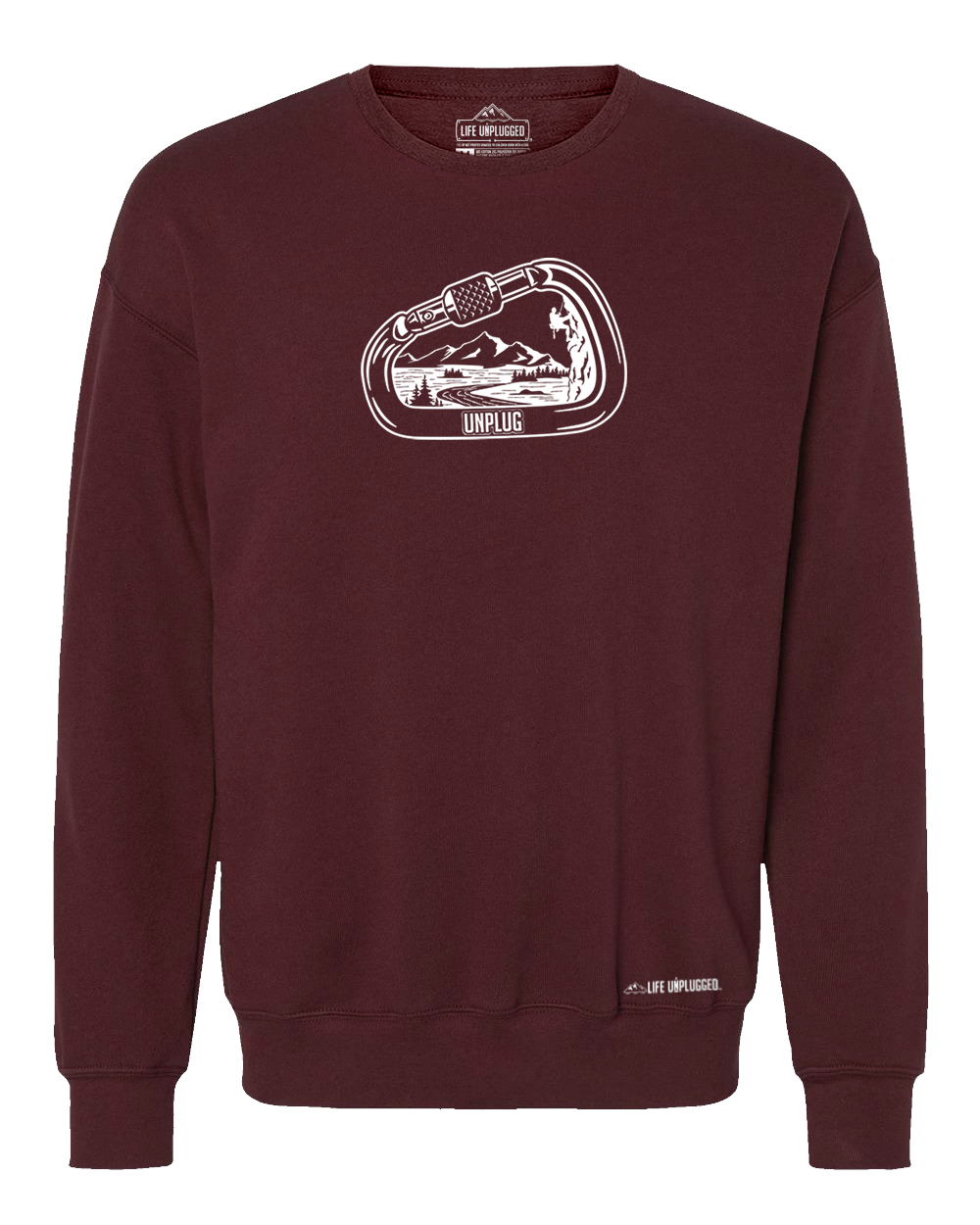 Rock Climbing Mountain Scene Midweight Super Soft Crewneck Sweatshirt