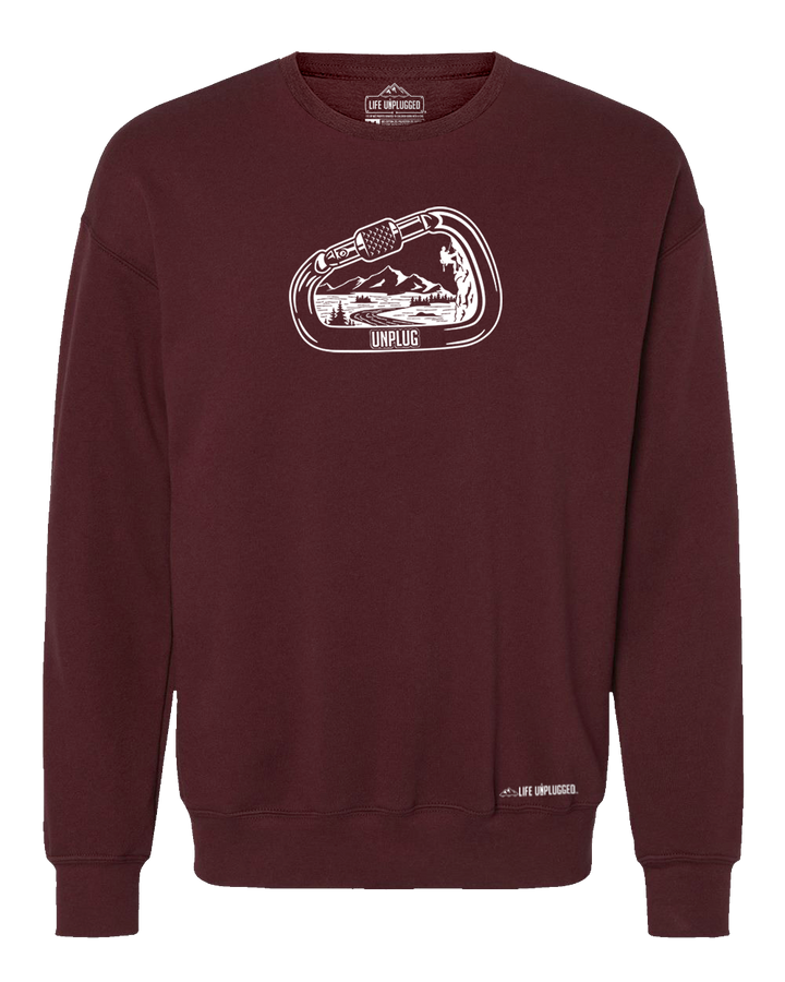 Rock Climbing Mountain Scene Midweight Super Soft Crewneck Sweatshirt