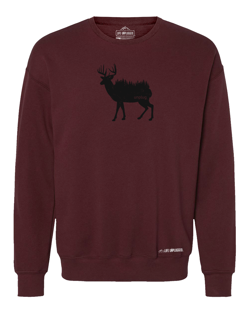 Deer In The Trees Midweight Super Soft Crewneck Sweatshirt