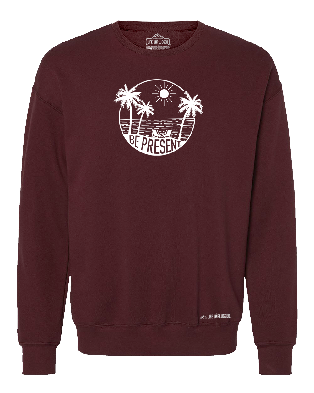 Be Present Beach Midweight Super Soft Crewneck Sweatshirt