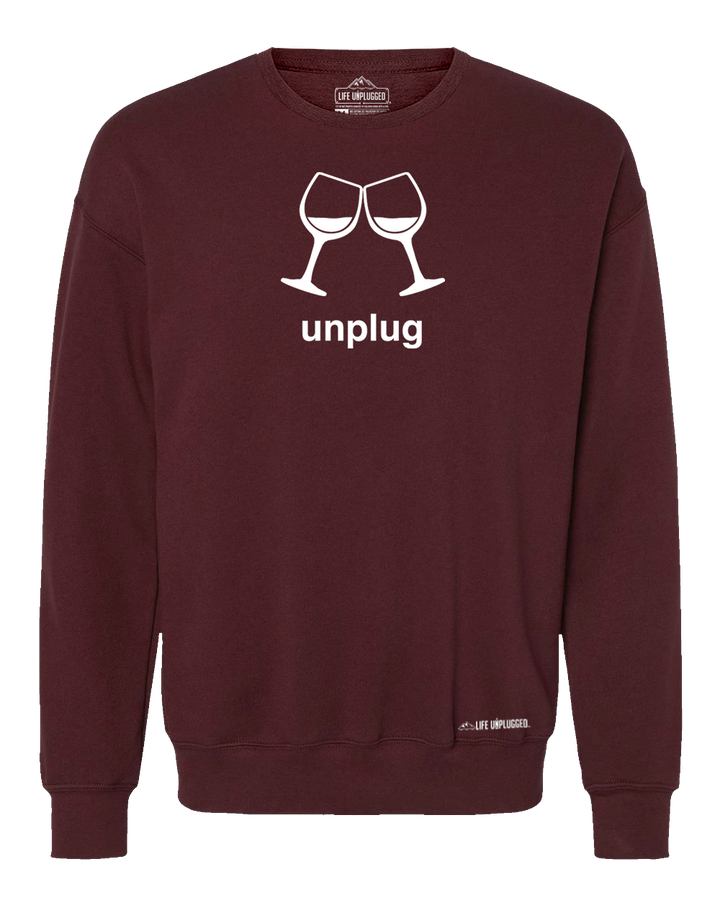 Wine Glass Midweight Super Soft Crewneck Sweatshirt