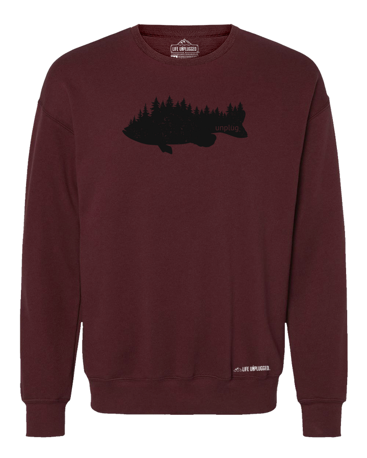 Bass In The Trees Midweight Super Soft Crewneck Sweatshirt