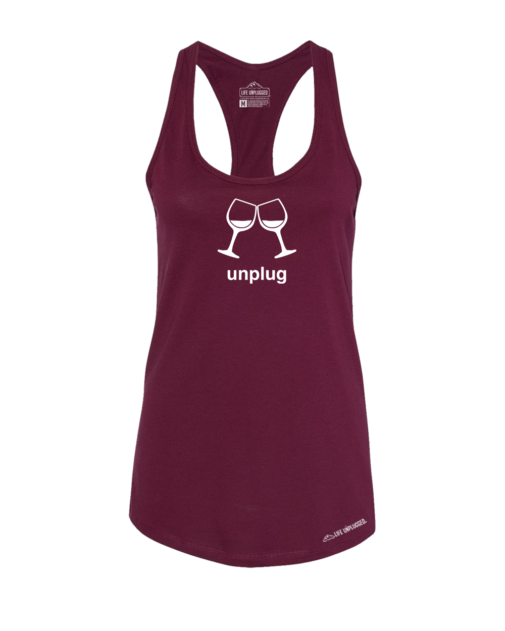 Wine Glass Women's Racerback Tank Top