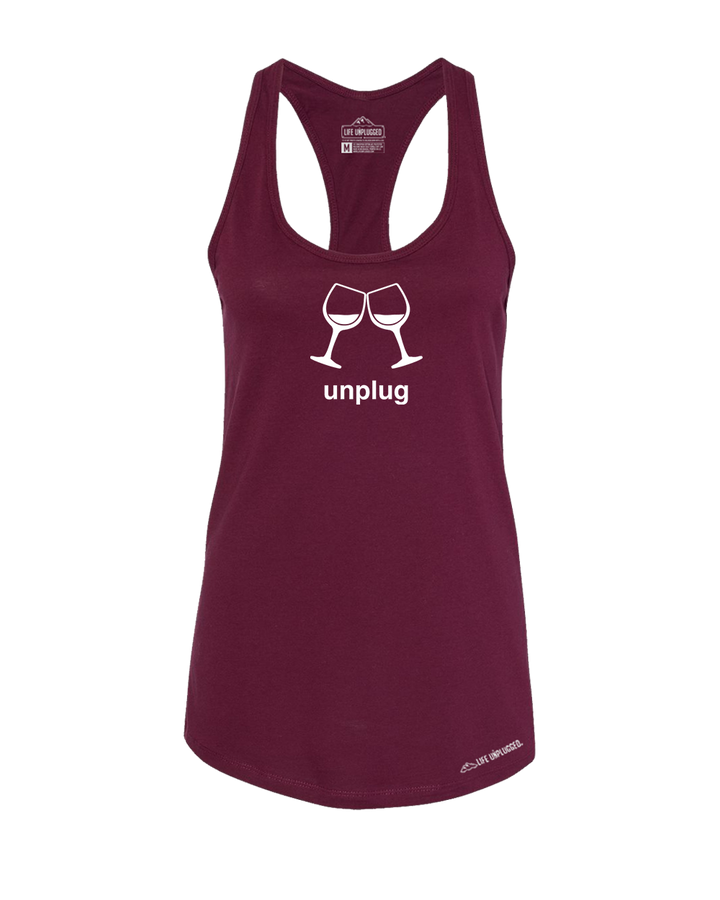 Wine Glass Women's Racerback Tank Top