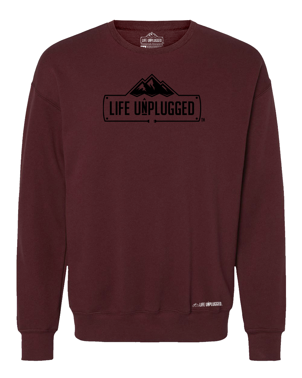 Life Unplugged Logo Midweight Super Soft Crewneck Sweatshirt