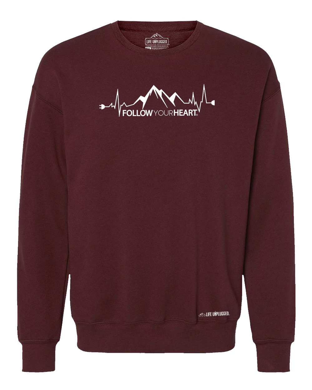 Follow Your Heart Midweight Super Soft Crewneck Sweatshirt