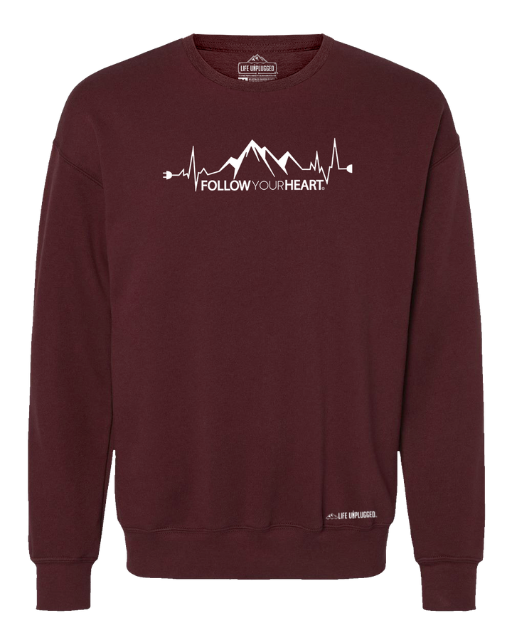 Follow Your Heart Midweight Super Soft Crewneck Sweatshirt