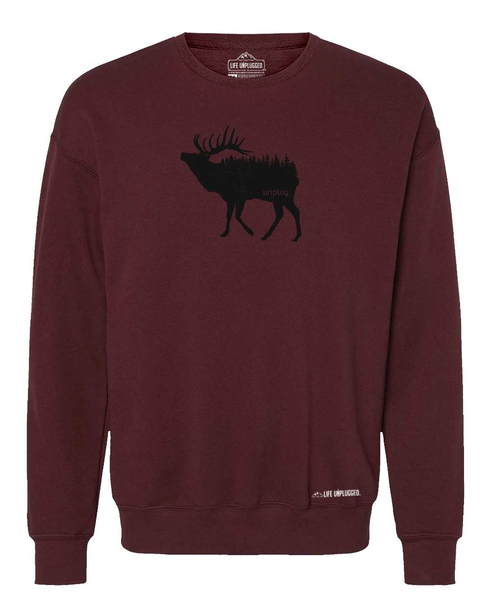 Elk In The Trees Midweight Super Soft Crewneck Sweatshirt