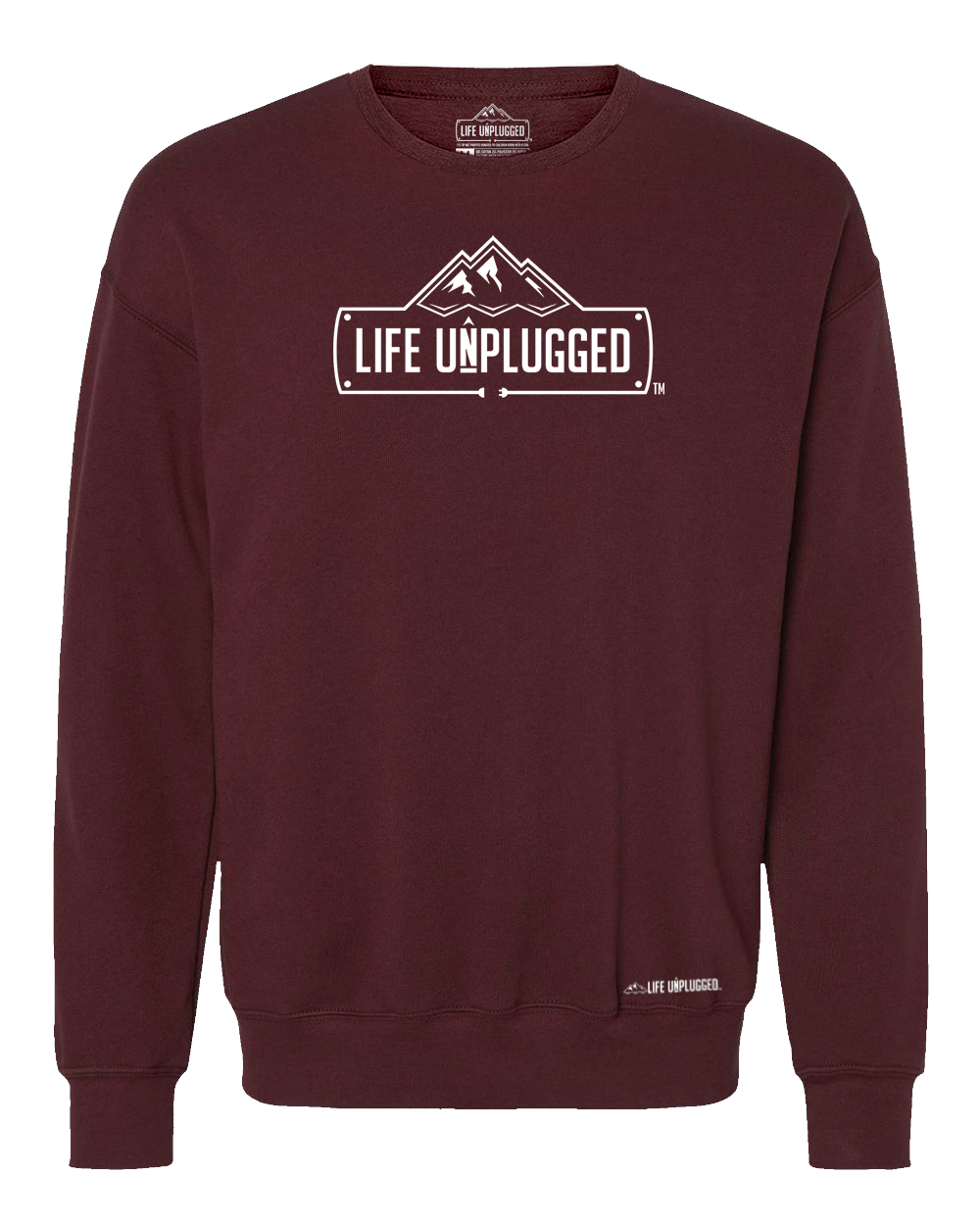 Life Unplugged Logo Midweight Super Soft Crewneck Sweatshirt