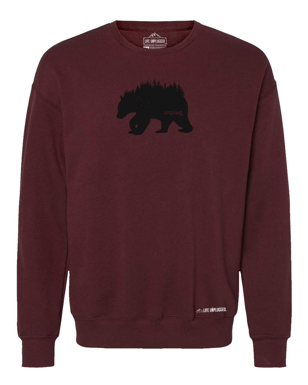 Bear In The Trees Midweight Super Soft Crewneck Sweatshirt