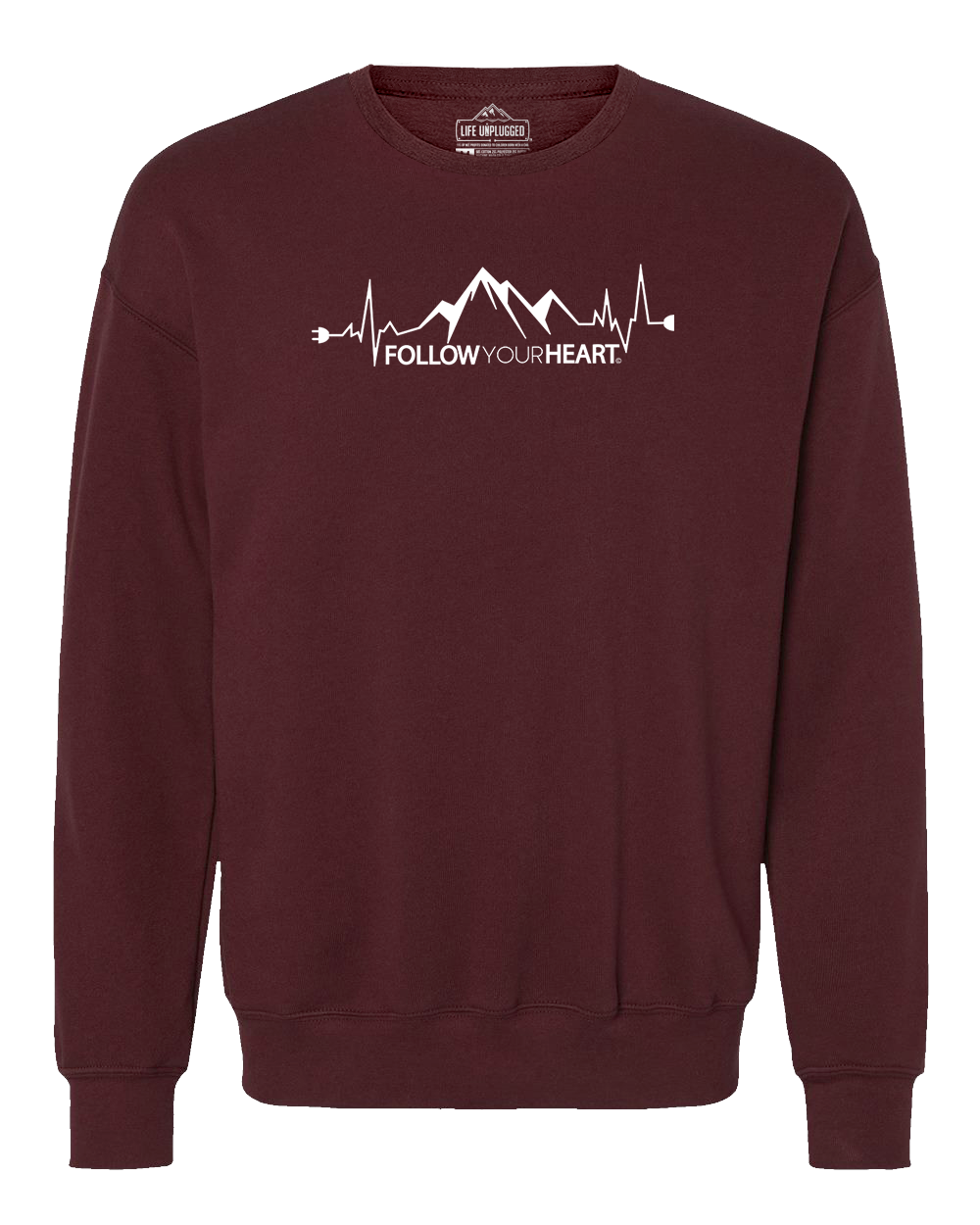 Follow Your Heart Midweight Super Soft Crewneck Sweatshirt