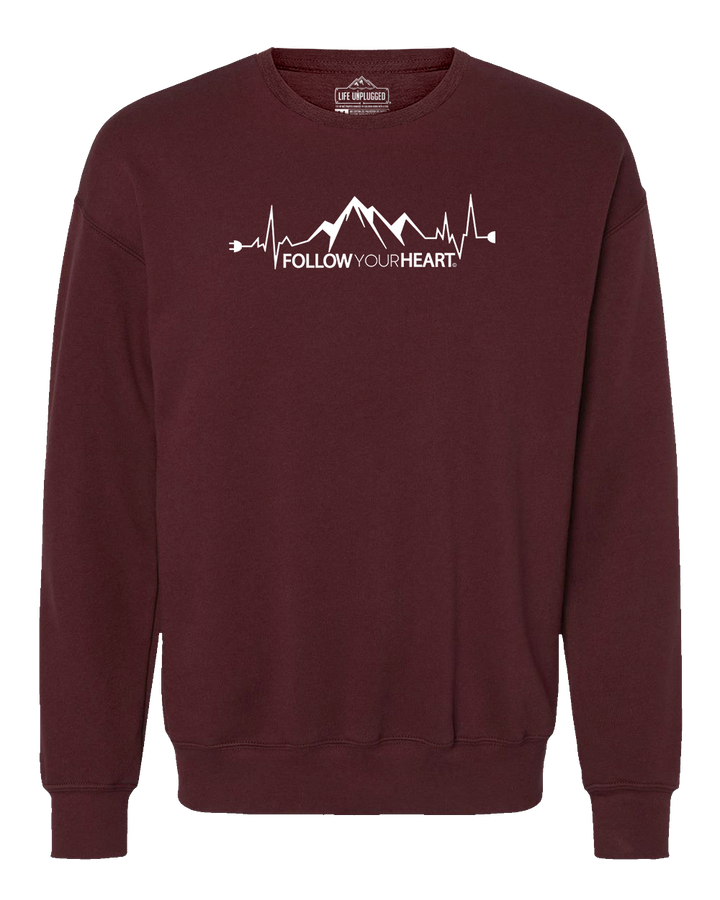 Follow Your Heart Midweight Super Soft Crewneck Sweatshirt